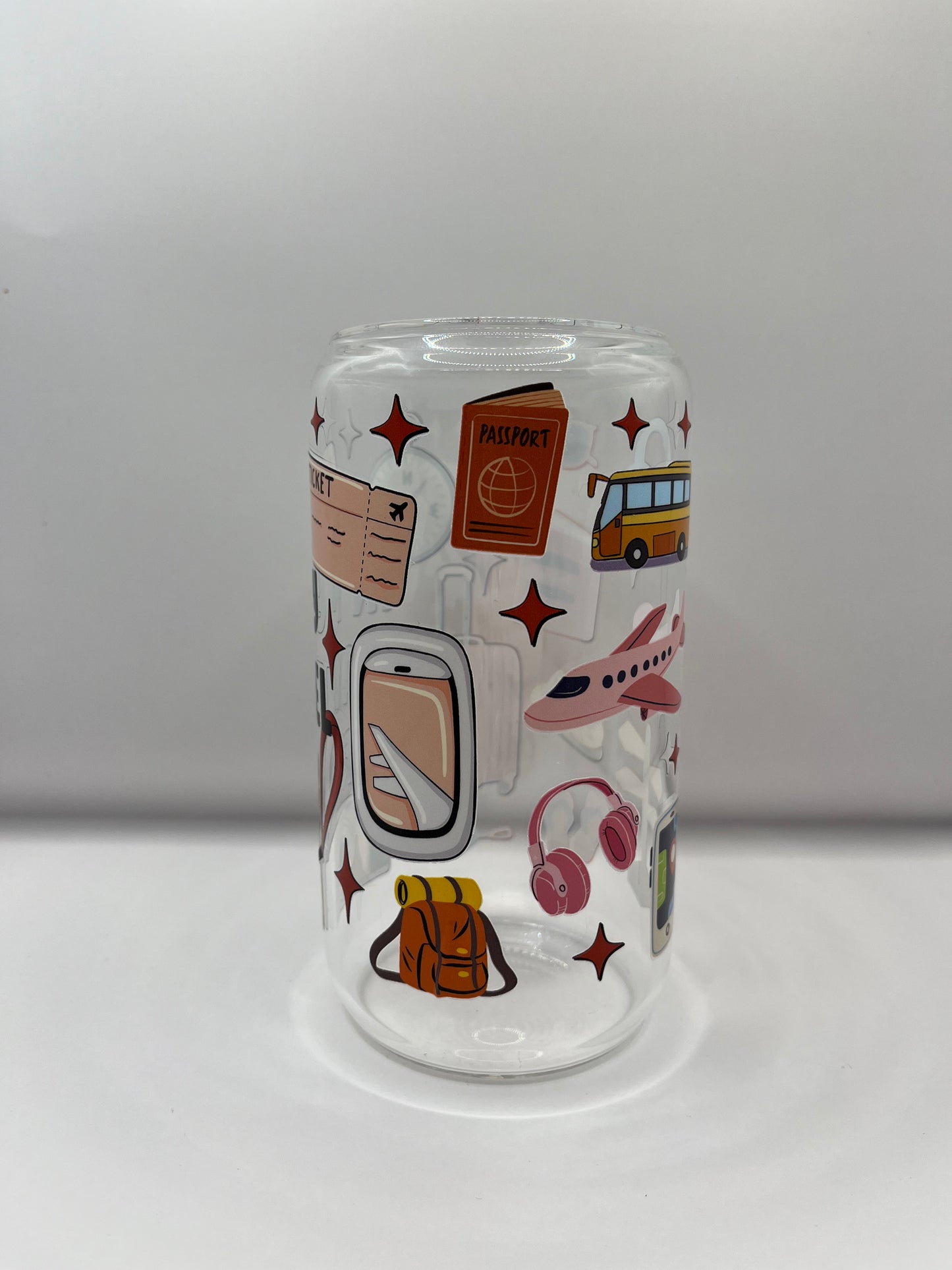 ‘In My Travel Era’ Glass Tumbler