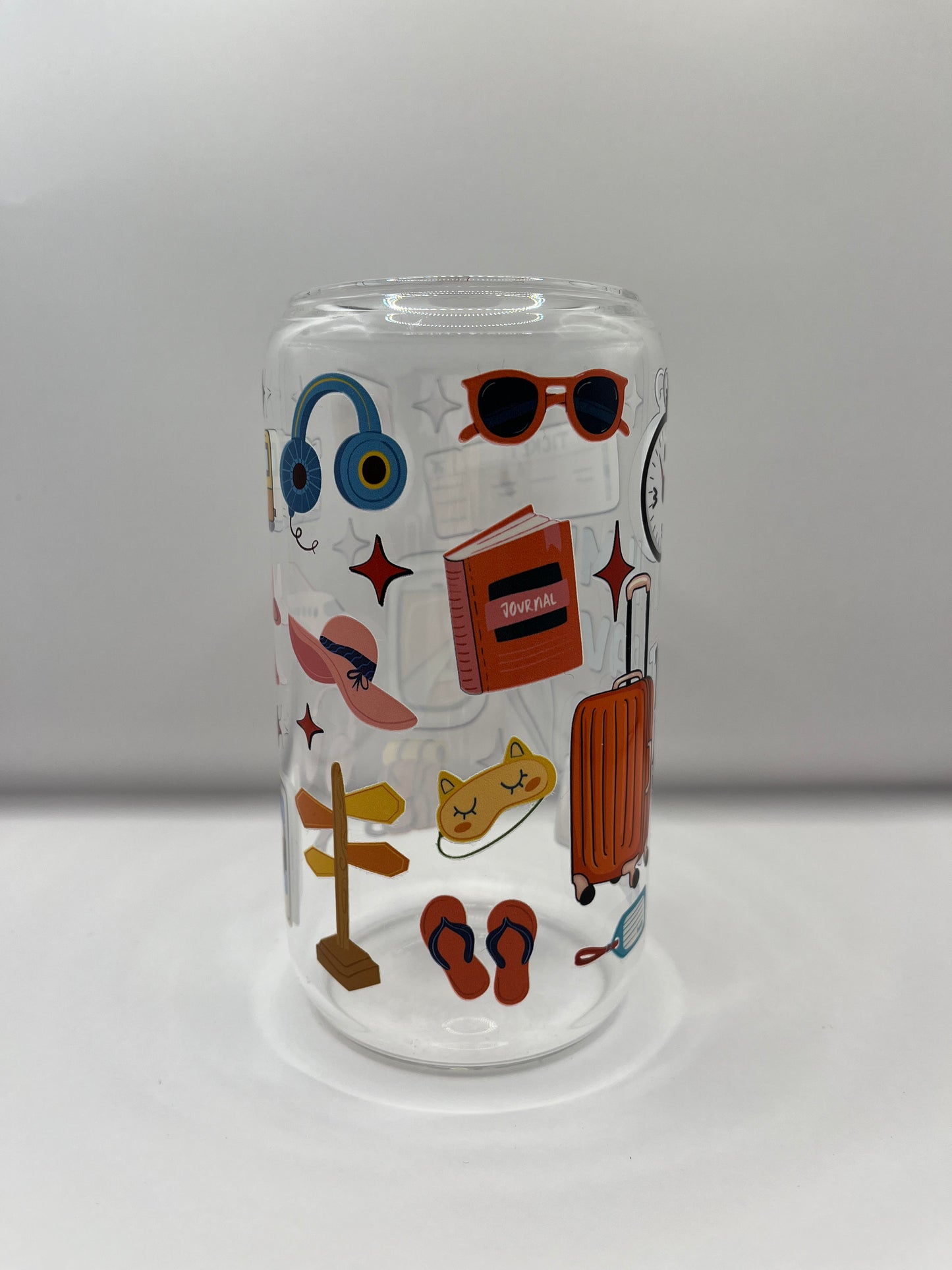 ‘In My Travel Era’ Glass Tumbler