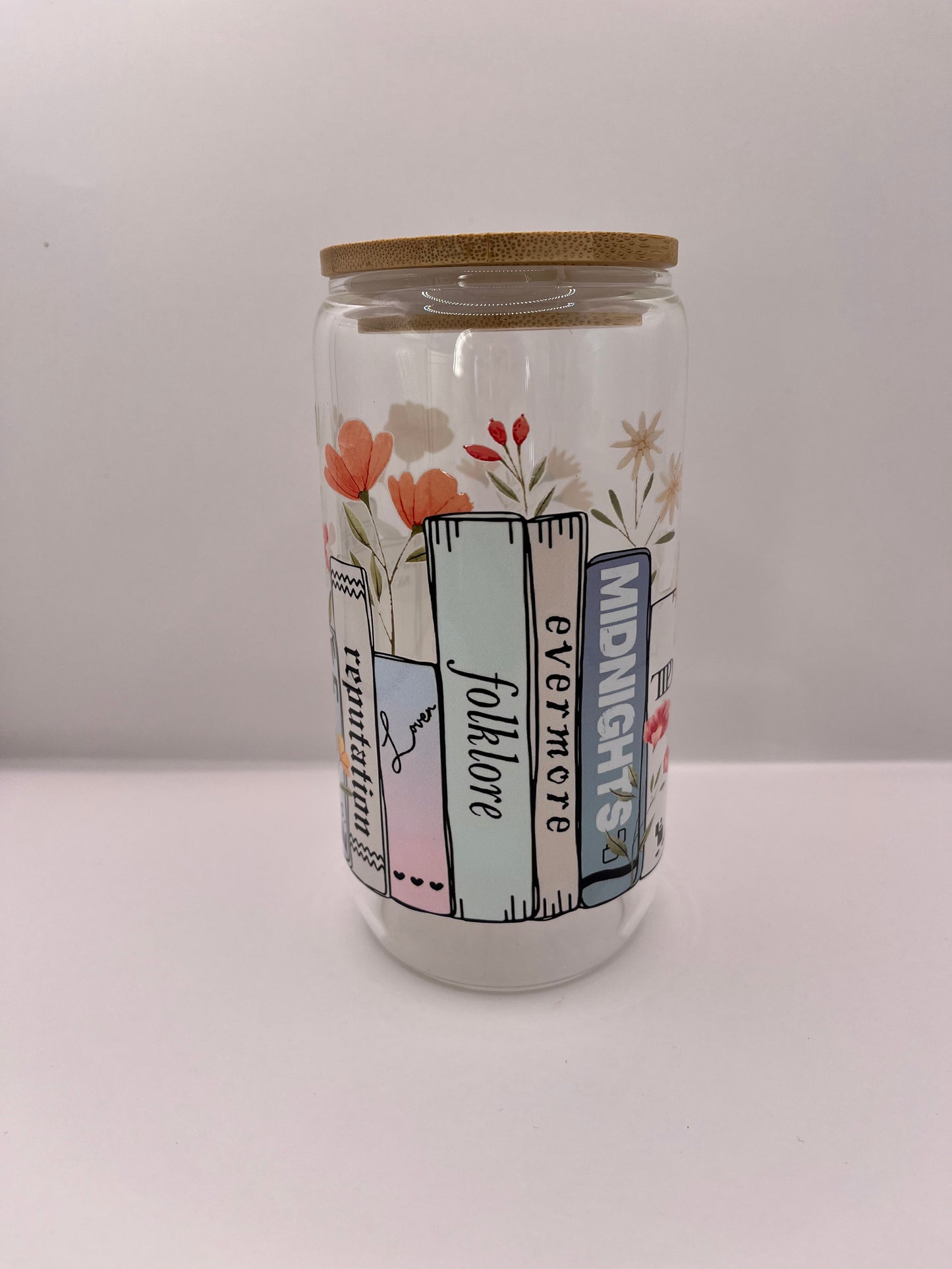 Taylor Swift Albums Glass Tumbler